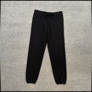 NakedCashmere Joggers Womens XS Black 100%Cashmere Drawstring Pull On Pants